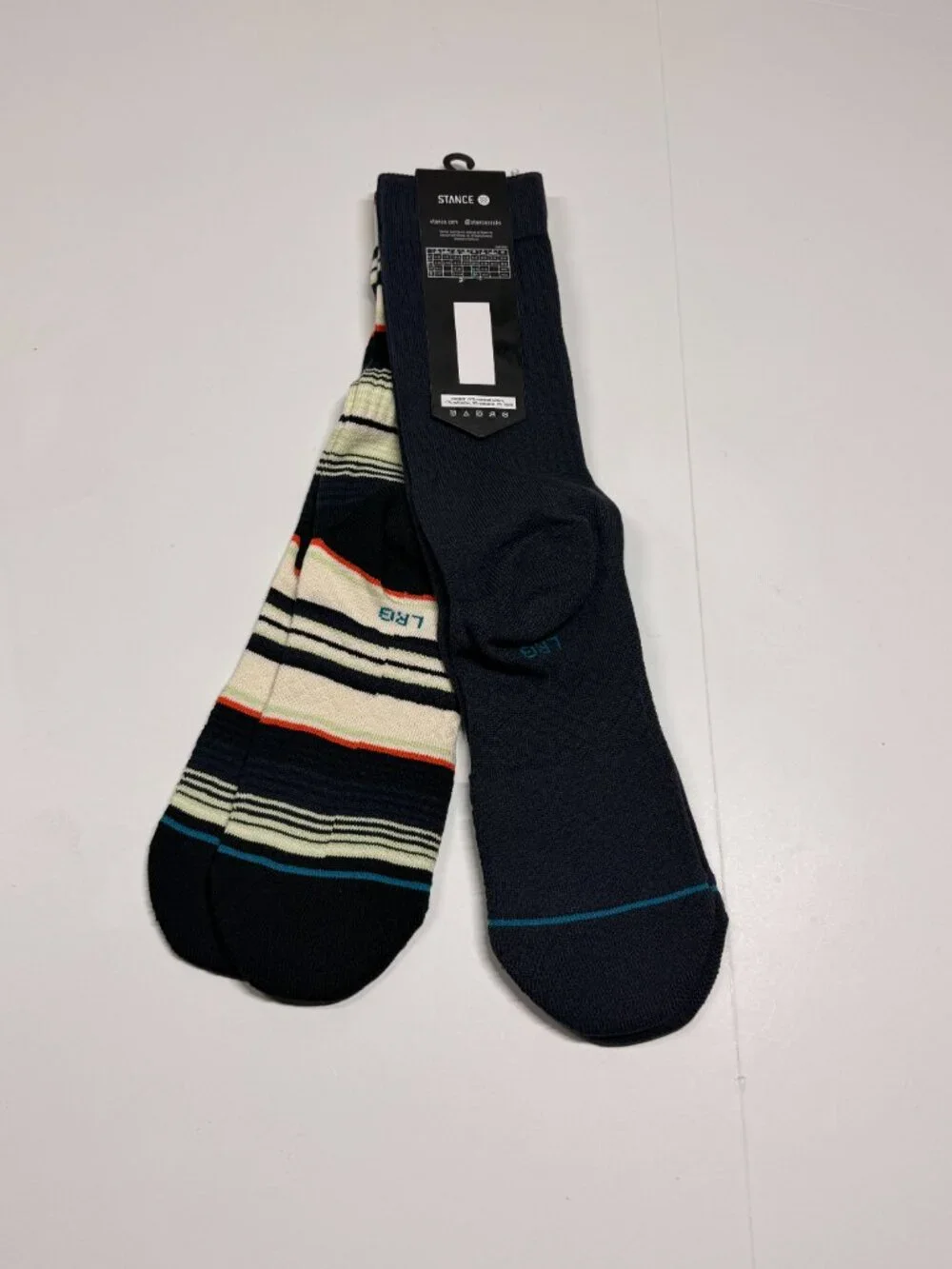NWT Stance Combed Cotton Blend Crew Socks - Large - 2 Pair